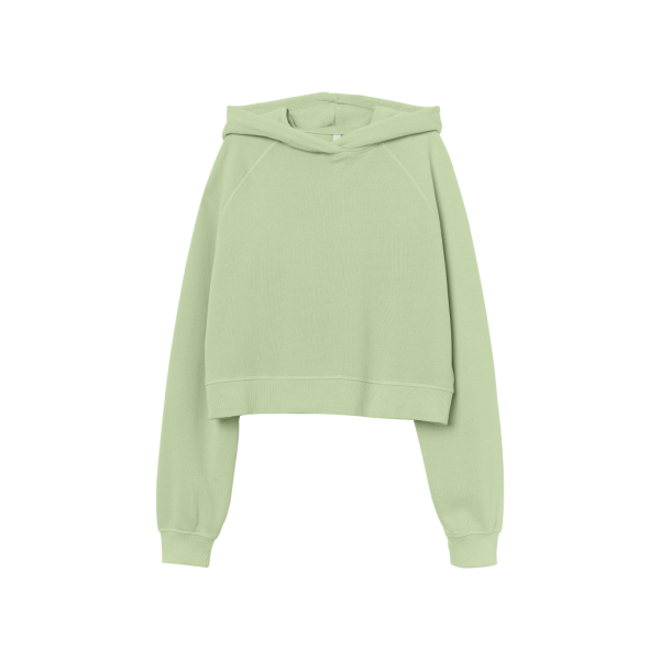 Light Green Cropped Hoodie